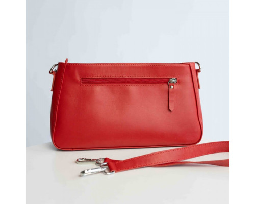 Женская сумка Вирджиния красная  глянец