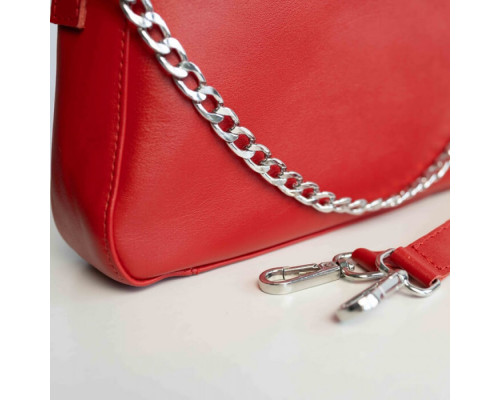 Женская сумка Вирджиния красная  глянец