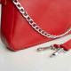 Женская сумка Вирджиния красная  глянец