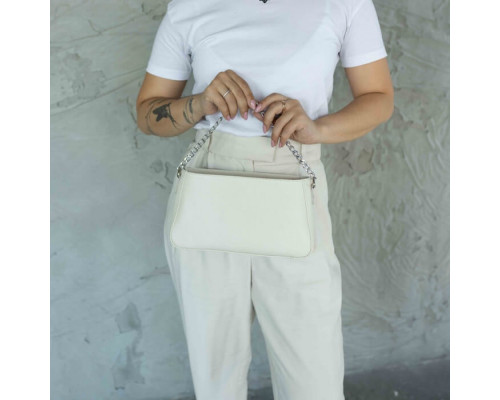 Женская сумка Вирджиния бежевая