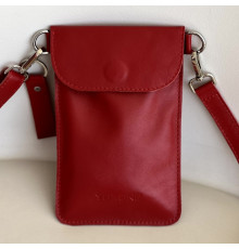 Женская сумка Колибри красная глянец