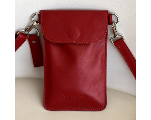 Женская сумка Колибри красная глянец