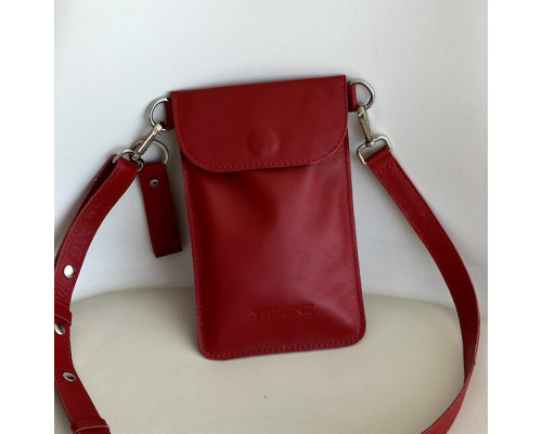 Женская сумка Колибри красная глянец