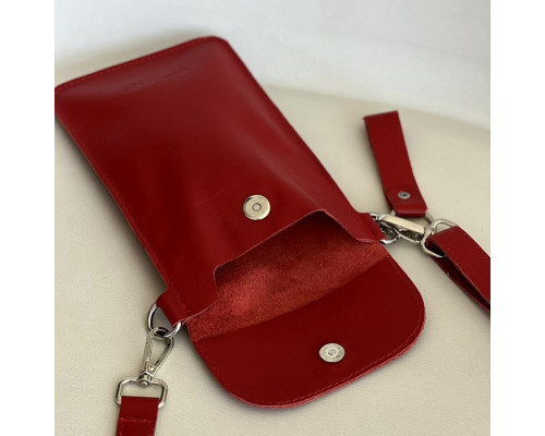 Женская сумка Колибри красная глянец