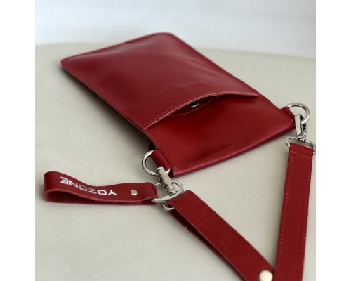 Женская сумка Колибри красная глянец