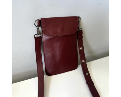 Женская сумка Колибри бургунди глянец