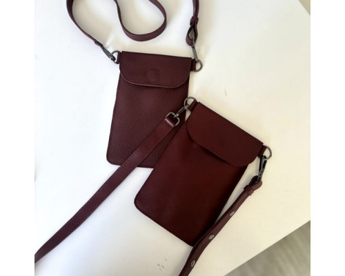 Женская сумка Колибри бургунди глянец