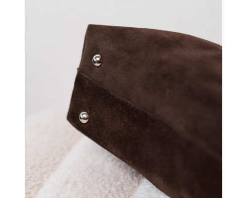 Женская сумка замшевая Аляска коричневая