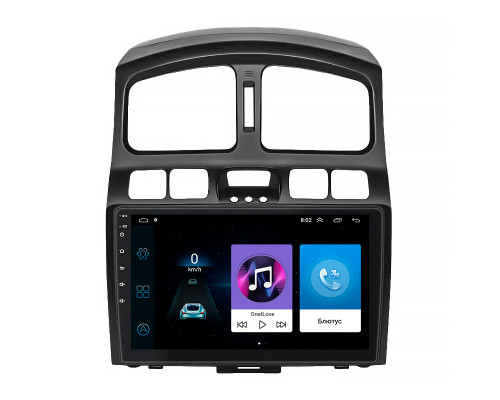 Штатная магнитола Lesko для Hyundai Santa Fe I 2000-2012 экран 9" 1/16Gb Wi-Fi GPS Base