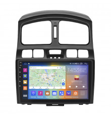 Штатная магнитола Lesko для Hyundai Santa Fe I 2000-2012 экран 9" 4/64Gb CarPlay 4G Wi-Fi GPS Prime
