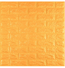 3D панель самоклеющаяся 700x770x7мм кирпич Золотой (011-7) SW-00000052