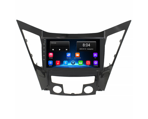 Штатная магнитола Lesko для Hyundai Sonata VI (YF) 2009-2014 экран 9" 2/32Gb Wi-Fi GPS Base