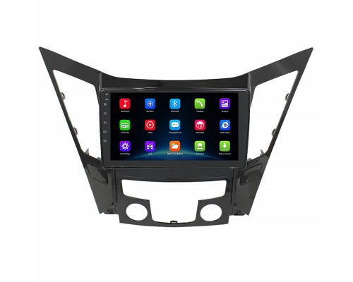 Штатная магнитола Lesko для Hyundai Sonata VI (YF) 2009-2014 экран 9" 2/32Gb Wi-Fi GPS Base