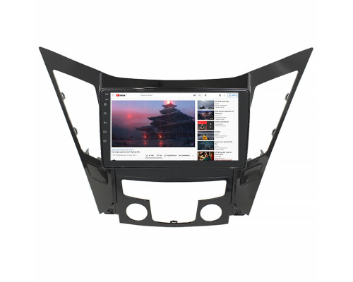 Штатная магнитола Lesko для Hyundai Sonata VI (YF) 2009-2014 экран 9" 2/32Gb Wi-Fi GPS Base