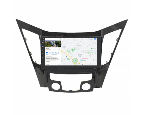 Штатная магнитола Lesko для Hyundai Sonata VI (YF) 2009-2014 экран 9" 2/32Gb Wi-Fi GPS Base