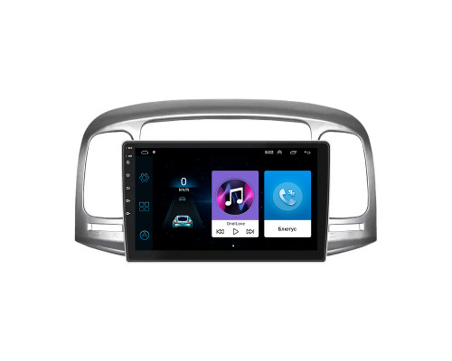 Штатная магнитола Lesko для Hyundai Verna II 2005-2010 экран 9" 1/16Gb Wi-Fi GPS Base