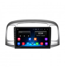 Штатная магнитола Lesko для Hyundai Verna II 2005-2010 экран 9" 2/32Gb Wi-Fi GPS Base