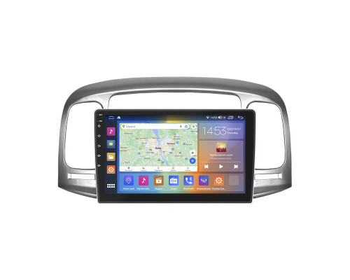 Штатная магнитола Lesko для Hyundai Verna II 2005-2010 экран 9" 2/32Gb CarPlay 4G Wi-Fi GPS Prime