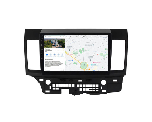 Штатная магнитола Lesko для Mitsubishi Lancer Evolution X 2007-2016 экран 10" 1/16Gb Wi-Fi GPS Base