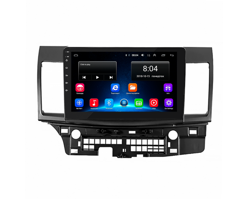 Штатная магнитола Lesko для Mitsubishi Lancer Evolution X 2007-2016 экран 10" 2/32Gb Wi-Fi GPS Base