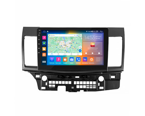 Штатная магнитола Lesko для Mitsubishi Lancer Evolution X 2007-2016 экран 10" 4/64Gb CarPlay 4G Wi-Fi GPS Prime