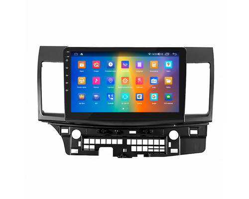 Штатная магнитола Lesko для Mitsubishi Lancer Evolution X 2007-2016 экран 10" 4/64Gb CarPlay 4G Wi-Fi GPS Prime