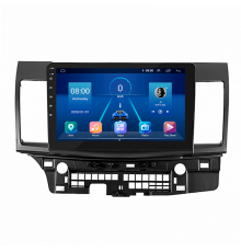 Штатная магнитола Lesko для Mitsubishi Lancer Evolution X 2007-2016 экран 10" 2/32Gb 4G Wi-Fi GPS Top