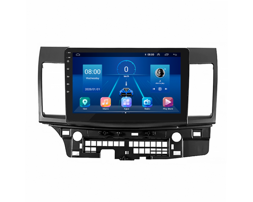 Штатная магнитола Lesko для Mitsubishi Lancer Evolution X 2007-2016 экран 10" 2/32Gb 4G Wi-Fi GPS Top