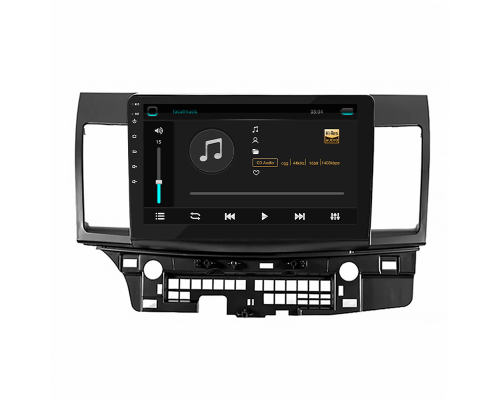 Штатная магнитола Lesko для Mitsubishi Lancer Evolution X 2007-2016 экран 10" 2/32Gb 4G Wi-Fi GPS Top