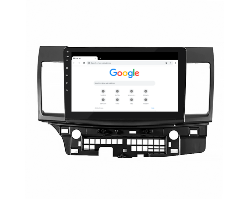 Штатная магнитола Lesko для Mitsubishi Lancer Evolution X 2007-2016 экран 10" 2/32Gb 4G Wi-Fi GPS Top