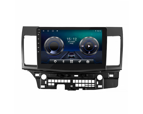 Штатная магнитола Lesko для Mitsubishi Lancer Evolution X 2007-2016 экран 10" 4/32Gb 4G Wi-Fi GPS Top