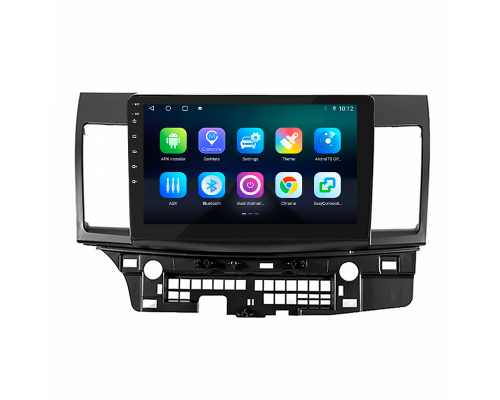 Штатная магнитола Lesko для Mitsubishi Lancer Evolution X 2007-2016 экран 10" 4/32Gb 4G Wi-Fi GPS Top