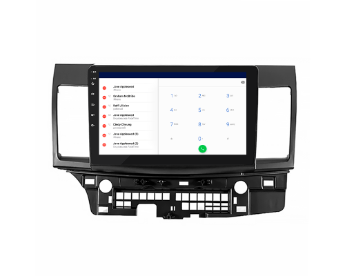 Штатная магнитола Lesko для Mitsubishi Lancer Evolution X 2007-2016 экран 10" 4/32Gb 4G Wi-Fi GPS Top