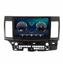 Штатная магнитола Lesko для Mitsubishi Lancer Evolution X 2007-2016 экран 10" 4/64Gb 4G Wi-Fi GPS Top