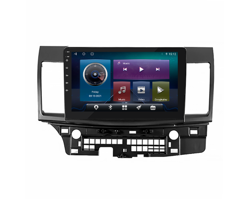 Штатная магнитола Lesko для Mitsubishi Lancer Evolution X 2007-2016 экран 10" 4/64Gb 4G Wi-Fi GPS Top