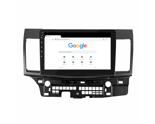Штатная магнитола Lesko для Mitsubishi Lancer Evolution X 2007-2016 экран 10" 4/64Gb 4G Wi-Fi GPS Top