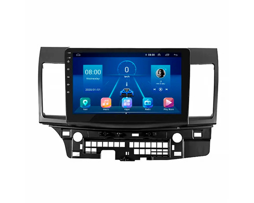 Штатная магнитола Lesko для Mitsubishi Lancer Evolution X 2007-2016 экран 10" 6/128Gb 4G Wi-Fi GPS Top