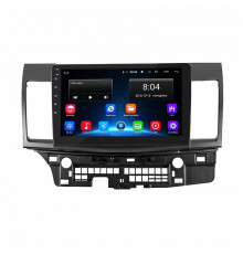Штатная магнитола Lesko для Mitsubishi Lancer X 2007-2010 экран 10" 2/32Gb Wi-Fi GPS Base