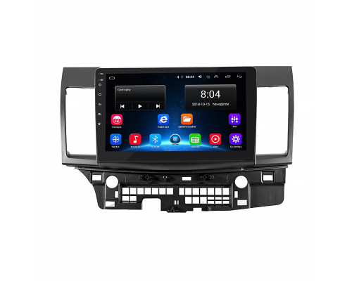 Штатная магнитола Lesko для Mitsubishi Lancer X 2007-2010 экран 10" 2/32Gb Wi-Fi GPS Base