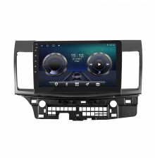 Штатная магнитола Lesko для Mitsubishi Lancer X 2007-2010 экран 10" 4/32Gb 4G Wi-Fi GPS Top