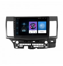 Штатная магнитола Lesko для Mitsubishi Lancer X Рестайлинг 2 2015-2017 экран 10" 1/16Gb Wi-Fi GPS Base