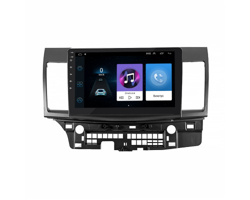 Штатная магнитола Lesko для Mitsubishi Lancer X Рестайлинг 2011-2015 экран 10" 1/16Gb Wi-Fi GPS Base