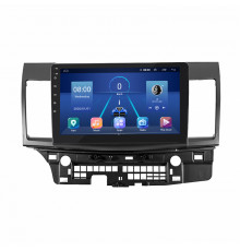 Штатная магнитола Lesko для Mitsubishi Lancer X Рестайлинг 2011-2015 экран 10" 6/128Gb 4G Wi-Fi GPS Top