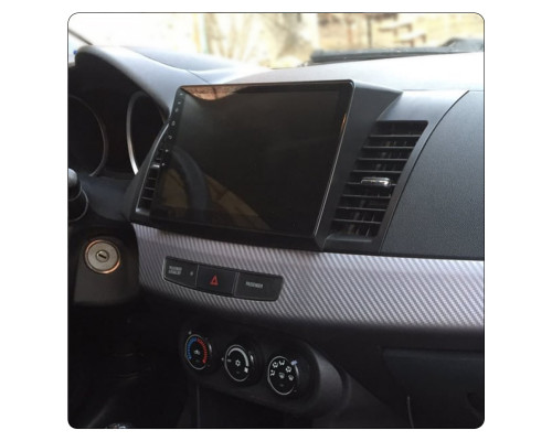 Штатная магнитола Lesko для Mitsubishi Lancer X Рестайлинг 2011-2015 экран 10" 6/128Gb 4G Wi-Fi GPS Top