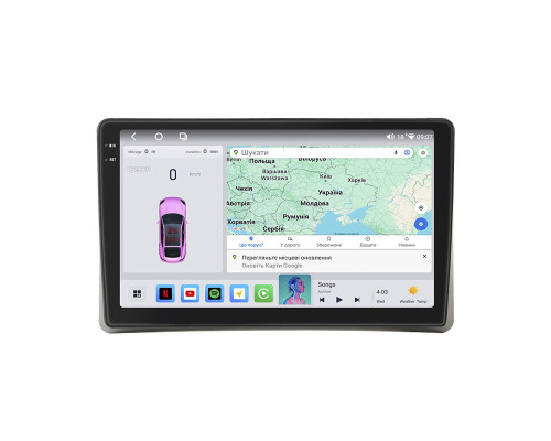 Штатная магнитола Lesko для Nissan Teana I Рестайлинг 2005-2008 экран 9" 4/64 QLED CarPlay 4G Wi-Fi GPS 360 Prime