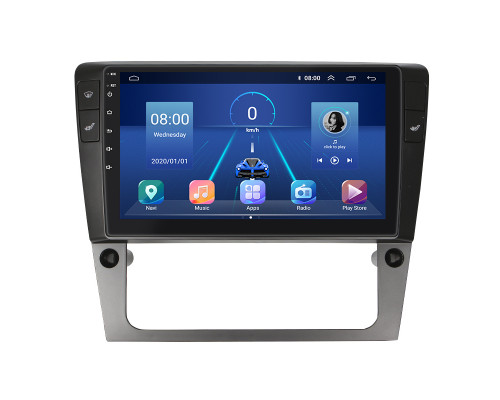 Штатная магнитола Lesko для Skoda Superb I 2001-2006 экран 9" 4/64Gb 4G Wi-Fi GPS Top