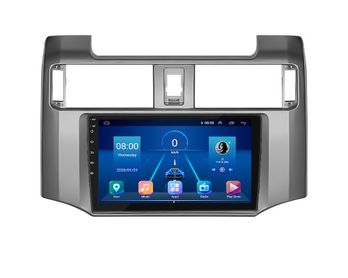 Штатная магнитола Lesko для Toyota 4Runner V 2009-2013 экран 9" 2/32Gb 4G Wi-Fi GPS Top