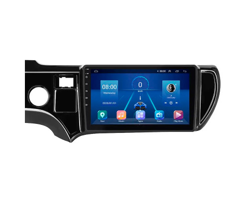 Штатная магнитола Lesko для Toyota Aqua I 2011-2014 экран 9" 6/128Gb 4G Wi-Fi GPS Top