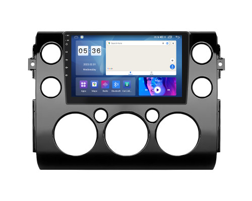 Штатная магнитола Lesko для Toyota FJ Cruiser  2006-н.в. экран 9" 2/32Gb CarPlay 4G Wi-Fi GPS Prime