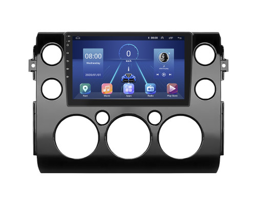 Штатная магнитола Lesko для Toyota FJ Cruiser  2006-н.в. экран 9" 2/32Gb 4G Wi-Fi GPS Top